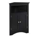 ZUN sideboard cabinet,corner cabinet,Bathroom Floor Corner Cabinet with Doors and Shelves, Kitchen, W1781108581