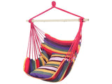 Distinctive Cotton Canvas Hanging Rope Chair with Pillows Rainbow 54750253