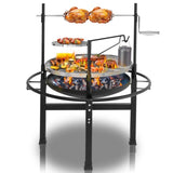 85*85*108cm Round Iron Spray Grill Black 05202549