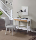 Hilton Desk In White/Natural 29281-WHN