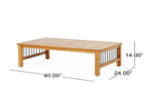 Outdoor Acacia Wood and Iron Loveseat and Coffee Table Set with Cushions, Teak, Black, Beige 73021.00BGE