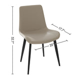 Dining Chairs 2PCS, Modern Kitchen & Dining Room Chairs, Upholstered Faux Leather Cushion Seat and W3316P294867