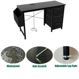 47.3"office desk with power outlet,3 drawers,Large Side Pocket, Desk Easy to Assemble,Frame W2887P239987
