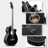 ZUN GMB101 4 string Electric Acoustic Bass Guitar w/ 4-Band Equalizer 17236582