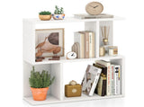 3-Tier Bookshelf with Display Shelf for Small Space White, 20" x 7" x 22" - Open Storage Display 87489405