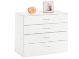 Modern Simple 4-Drawer Dresser White 02500867
