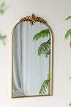 ZUN 24" x 42" Arched Wall Mirror with Gold Metal Frame, Wall Mirror for Living Room Bedroom Hallway W2078135195