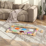 Kids Wooden Balance Beam with 3-8 years old 61790490