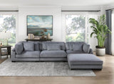 1pc Modern Living Room Furniture Modular Corner Seat Plush Gray Corduroy Fabric Upholstery Plywood B011P220980