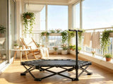42 Inch Foldable Adult Rebounder Trampoline Mini Trampoline with Adjustable Foam Handle, Indoor 30361352