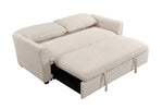 ZUN 78 Inch 3 in 1 Convertible Sleeper Sofa Bed, Modern Fabric Loveseat Futon Sofa Couch w/Pullout Bed, W1417131881