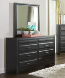 ZUN Modern Style 8-Drawers Dresser 1pc Espresso Finish Wooden Bedroom Furniture Home B011P222851