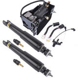 ZUN Pair Rear Shock Absorbers + Air Compressor Pump Set For Cadillac Escalade Chevrolet Suburban Tahoe 84710593