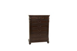 ZUN Antique Cherry / Antique Walnut Wooden 1pc Chest Of Drawers Storage Bedroom Furniture Unique Design B011P210738