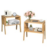 2 bamboo bedside tables, side table and coffee table 81234102