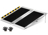 Portable Folding Wheelchair Ramp, 2FT, Non-Slip Aluminum Handicap Ramp with 800 lbs Capacity, 84430129