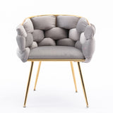 Luxury modern simple leisure velvet single sofa chair bedroom lazy person household dresser stool W117067861