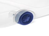 (2 pack)66 Quart Latching Underbed Wheeled Storage Bin, Clear Plastic Storage Container with Latch 10228695