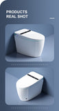 ZUN Smart Toilet with Bidet Built-in, Auto Dual Flush, Auto Open & Close Bidet Toilet with Heated Seat, W2894P199872