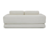 2-in-1 Folding Convertible Sofa Bed, Modern Corduroy Sleeper Couch with 2*pillows, Futon Modular W1117P415675