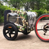 Camouflage Foldable Bicycle Trailer Bike Trailer for Camping Pet Dog Cat Luggage Carry W136458022