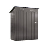 5X3 FT Metal Outdoor Storage, Tool with Pitched Roof and Lockable Door Compact Metal Tool W3213P309351