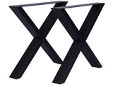 X Table Legs 28X 24" ,Wide Metal Table Legs , Heavy Duty Steel Desk Legs Table Leg Dining Table Legs W46541483