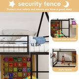 Metal Twin over Twin Bunk Bed/ Heavy-duty Sturdy Metal/ Noise Reduced/ Safety Guardrail/No Box W1935P330797