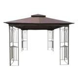 ZUN 10x10 Outdoor Patio Gazebo Canopy Tent With Ventilated Double Roof And Mosquito net 32388179