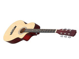 38 Inch Acoustic Guitar for Beginners, JF Body Shape, Basswood Folk Guitar in Natural Wood Color, 02541894