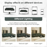 96.5'' Chenille Sectional Sofa with Storage Ottoman and Pockets,Adjustable Phone Holder,Wide,4 62355907