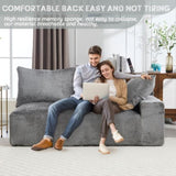 UNITED WE WIN Memory Foam 2-Seater Couch, No Installation & Easy to Transport, Deep Seat Modern Sofa W1568P222616