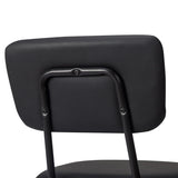 Set of 6 Modern Padded Dining Chairs for Kitchen Bar Office Chair, Black 09325536