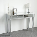 Mirrored Makeup Table Desk Vanity for Women with 2 Drawers 52698574