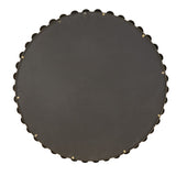 ZUN Beaded Round Wall Mirror 36"D B03599273