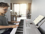 GEP-110 61 Key Lighting Keyboard with Piano Stand, Piano Bench, Built In 74222726