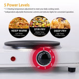 Cooking electric heating plate, 2-burner electric 2000 watt portable electric glass 34331544