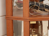 Corner Lighted Curio Cabinet Corner Glass Cabinet Lighted Curio Cabinet Corner Display Case for W2275P296057