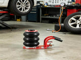 3 Ton/6600 lbs Triple Bag Air Jack with Six Steel Pipes, 17.7" Fast Lifting Pneumatic Jack with 82273029