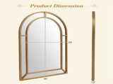 36x24 Inch Decorative Wall Mirror with Sturdy Metal Frame, Modern Accent Mirror for Bathroom Hallway 41613943