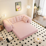 Human Dog Bed, Lazy Sofa Couch, 78.7" Multi-Functional Foldable Sofa Bed, 3-in-1 Teddy Fabric W1885P306886