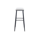 ZUN Counter Height Bar Stool Set of 2 for Dining Room Kitchen Counter Island,Linen fabric Upholstered W1439125932