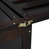 Full Size Murphy Bed with USB Port and a Large Drawer, Espresso N708P205903P