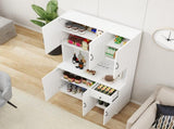 71" Kitchen Pantry Storage Cabinet with Microwave Oven Countertop, Freestanding Hutch Cabinet with W282108555