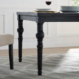 ZUN Leviton Urban Style Dining Table, Black T2574P165182