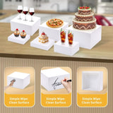 6PCS Buffet Risers, Premium Food Risers for Buffet Table, Catering Dessert Cake Stand for Party, 79524644