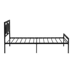 ZUN Twin Size metal bed Sturdy System Metal Bed Frame ,Modern style and comfort to any bedroom ,black W311109646