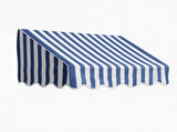 4' Window Door Awning Sun Shade Canopy Outdoor Patio Cover, Blue & White Stripes 23642266