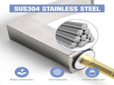 Bathroom Stainless Steels for Sink 3 Hole Brushed Nickel 8 inch Widespread Bathroom Sink W1932P353495