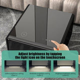 Modern Smart Side Table with Built-in Fridge, Wireless Charging, Temperature Control, Power Socket, W1172P178854